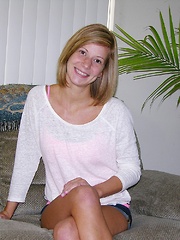 Absolute Adorable Amateur Blonde Babe With Freckles Modeling Nude