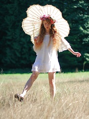 Naked As A Little Doll In A Meadow