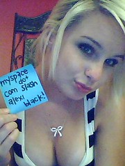 Hot pictures of a sweet blonde teen