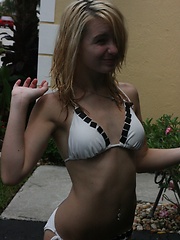 Hot pictures of a sweet blonde teen